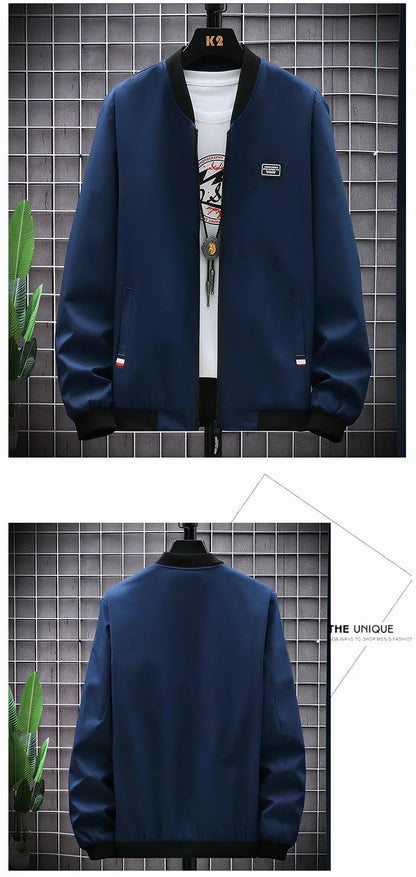 Man Leisure Jacket New Spring Autumn Solid Color And Comfortable Zipper Style Fashion Windproof Jacket