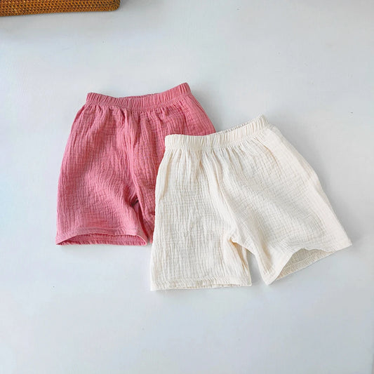 Children's Clothing Baby Girls Boys Cotton Yarn Short Pants Summer Kids Girls Soft Breathable Five-point Pants For Girl Shorts