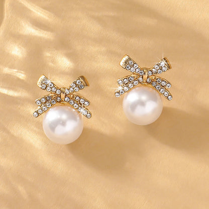 2 Pieces Of Women's Trendy And Elegant Pearl Tassel Earrings, Outdoor Travel, Carnival, Party, Holiday Dressing Gifts -SMT034