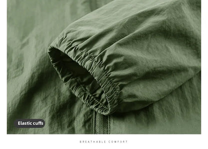 2025 sunscreen clothing men's summer jacket thin breathable fishing skin suit men's sunscreen clothing