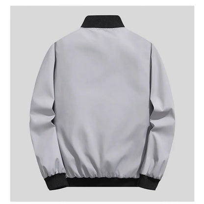 Man Leisure Jacket New Spring Autumn Solid Color And Comfortable Zipper Style Fashion Windproof Jacket