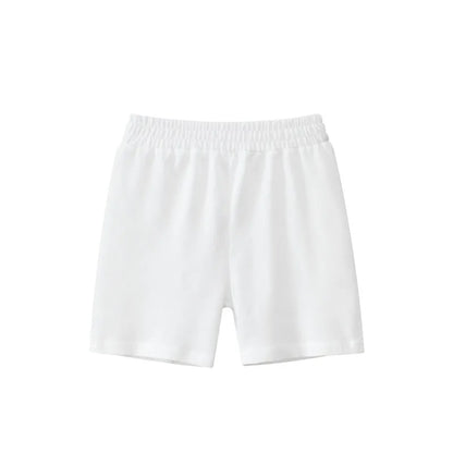 2025 Children Shorts 100% Cotton Pants Solid Color Sport Casual Knickers for 1-9 Years Kids Boys Girls