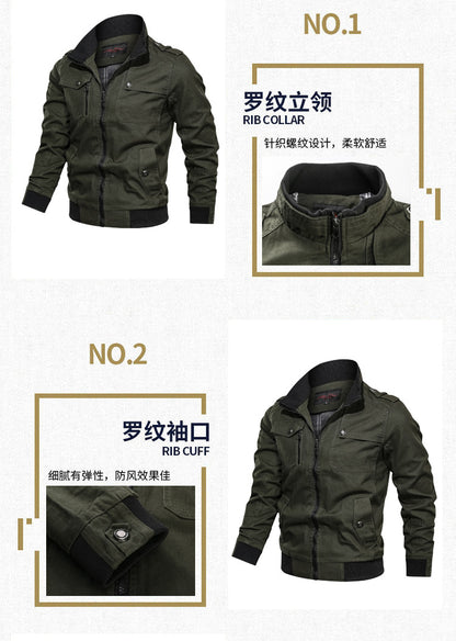 Casual solid color jacket, zippered pocket, stand up collar, oversized jacket, tough guy style, thin motorcycle top