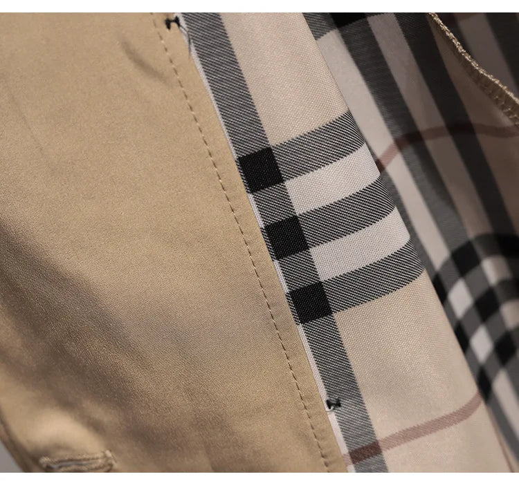 Women Fashion Trench New Coat Spring Autumn Korean Long Sleeve With Belt Jackets Solid British Style Coats Women's Chic Outwear