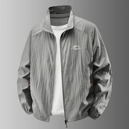 Summer Men's Sun Protection Casual Breathable Sports Windproof Water Resistant Ultrathin Jacket Outdoor Fishing Skin Clothing