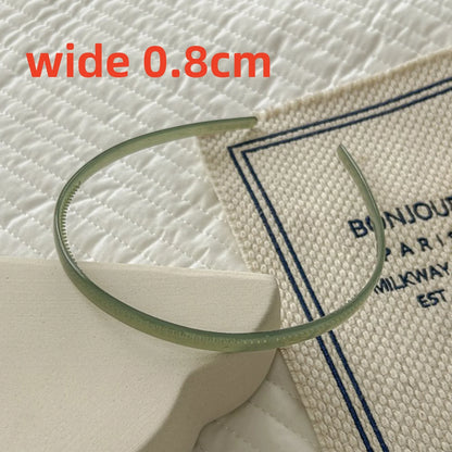 Plastic Translucent Hair Head Hoop Band Headband Women Hairband for girls Non-slip Tooth Hair Bands Headwear Hair Accessories
