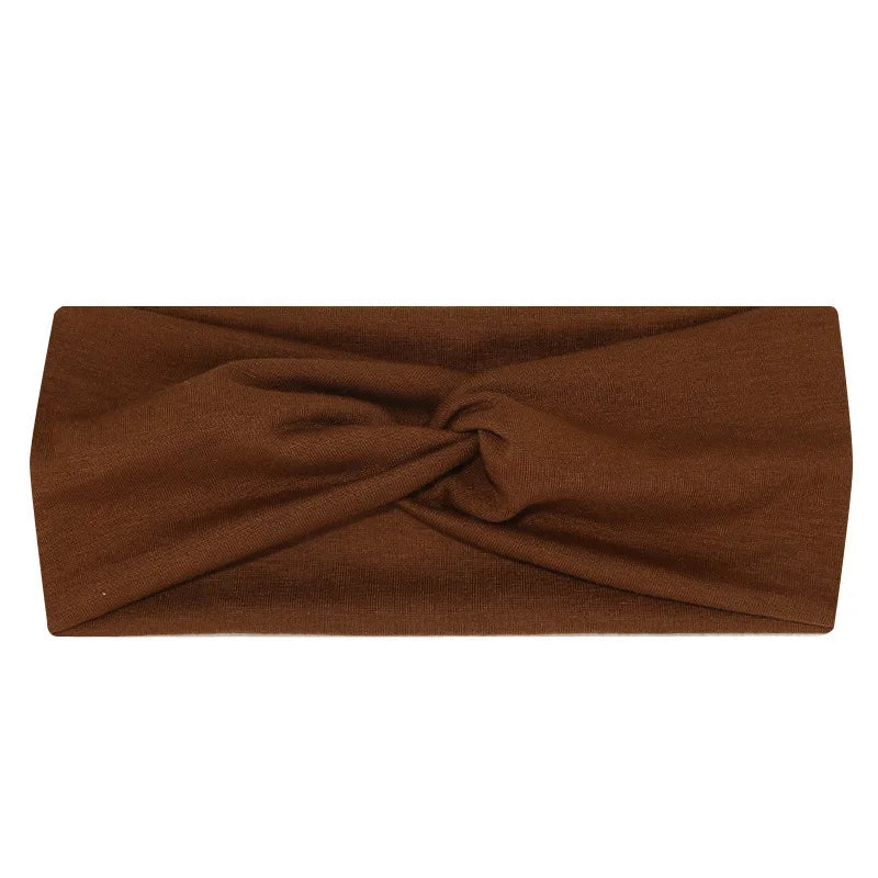 Pilates Elastic Hair Bands Yoga Headband Running Cycling Sweatband Turban Makeup Hair Hoop Makeup Headwrap Women