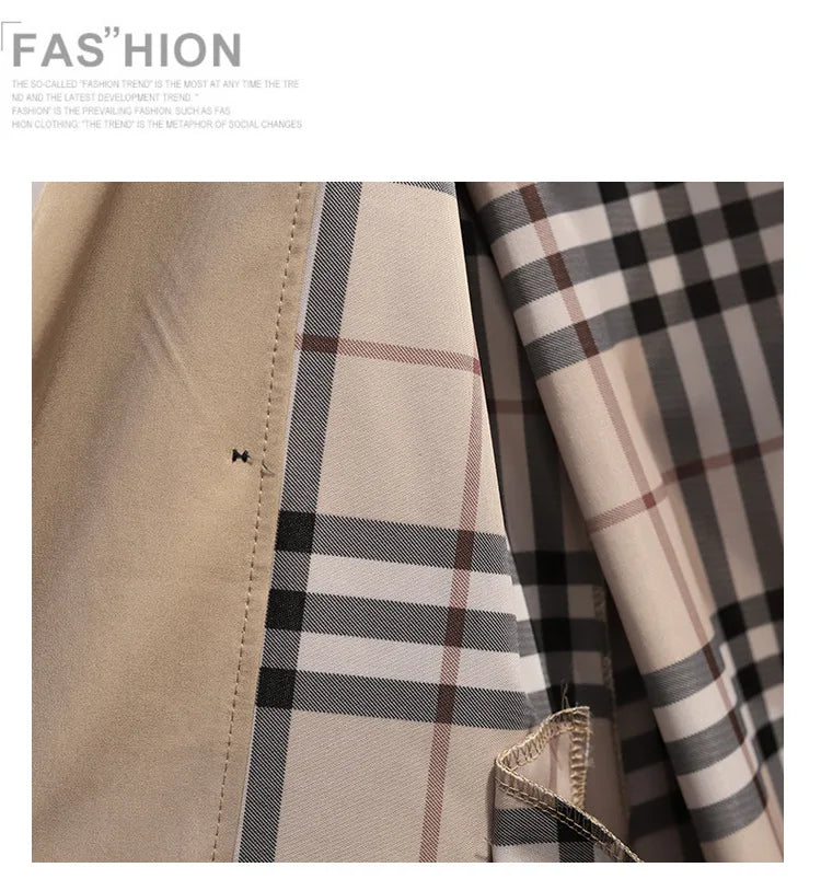 Women Fashion Trench New Coat Spring Autumn Korean Long Sleeve With Belt Jackets Solid British Style Coats Women's Chic Outwear