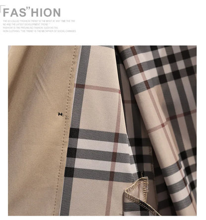 Women Fashion Trench New Coat Spring Autumn Korean Long Sleeve With Belt Jackets Solid British Style Coats Women's Chic Outwear