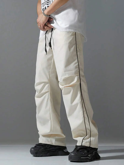 Men's High Street Workwear Outdoor Waterproof Assault Pants Sports Casual Pants Loose Straight Multi-pocket Breathable