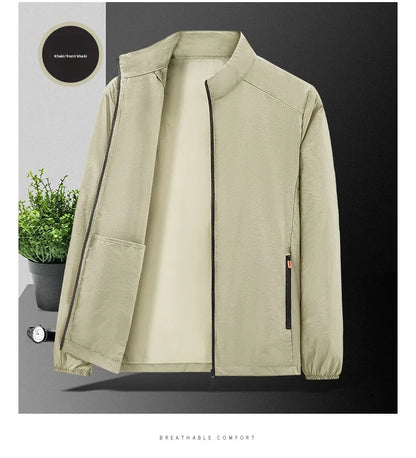 2025 sunscreen clothing men's summer jacket thin breathable fishing skin suit men's sunscreen clothing