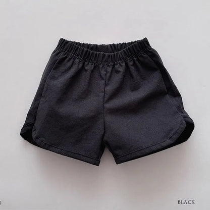 2025 Summer New Children Casual Shorts Cute Dot Plaid Floral Bow Girls Cotton Shorts Baby Boy Solid Shorts Fashion Kids Clothes