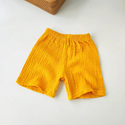 Children's Clothing Baby Girls Boys Cotton Yarn Short Pants Summer Kids Girls Soft Breathable Five-point Pants For Girl Shorts