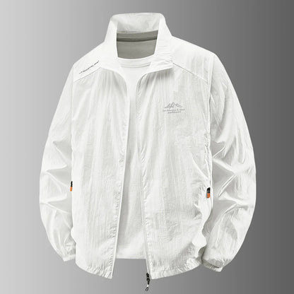 Summer Men's Sun Protection Casual Breathable Sports Windproof Water Resistant Ultrathin Jacket Outdoor Fishing Skin Clothing