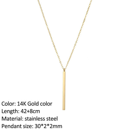 SUNIBI Fashion Stainless Steel Necklace for Woman Personality Infinity Cross Pendant Gold Color Necklaces on Neck Women Jewelry