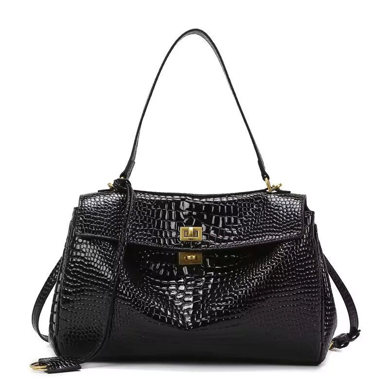 Woman Bags 2025 Luxury Brand Rodeo Spring Autumn Genuine Leather Women Totes Commute Gold Buckle Women Shoulder HandBags