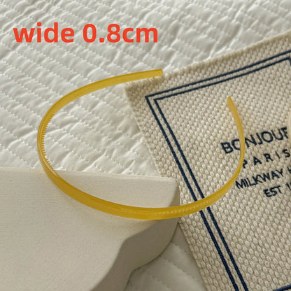 Plastic Translucent Hair Head Hoop Band Headband Women Hairband for girls Non-slip Tooth Hair Bands Headwear Hair Accessories