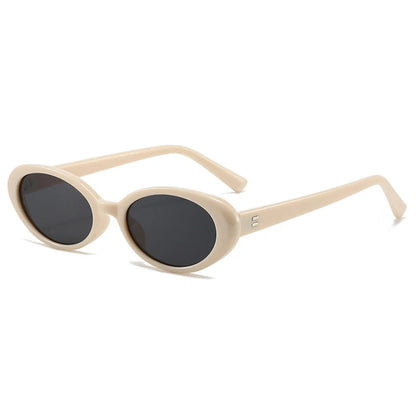 Retro Vintage Oval Sunglasses Woman 2024 Brand Designer Round Sun Glasses Men UV400 Punk Style Luxury Eyewear Female Oculus