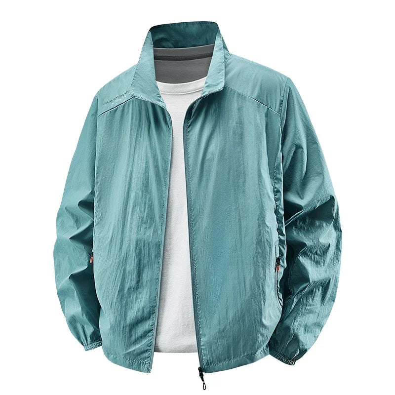 Summer Quick Drying Breathable Jacket Man Outdoor Ultra Thin Sunscreen Casual Skin Coats Fishing Climbing Hiking Anti UV Outwear