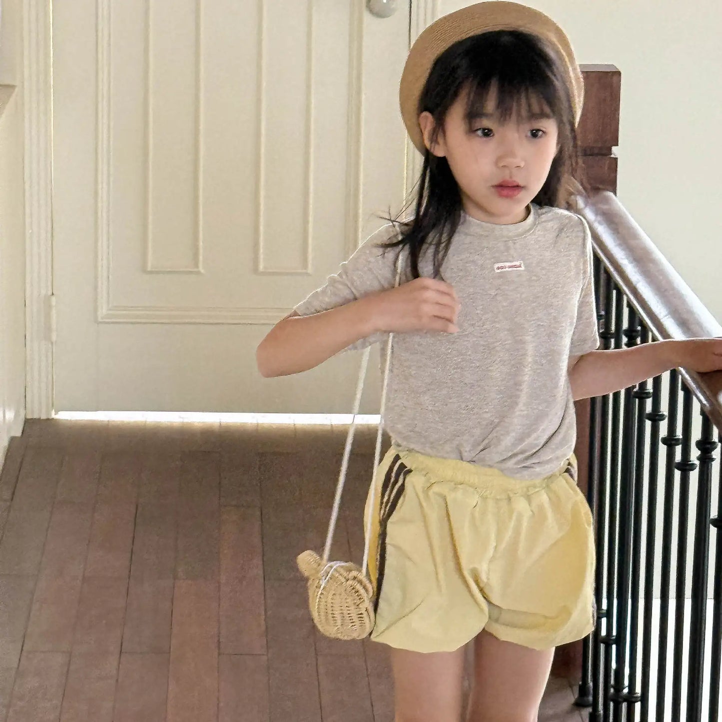 2025 Summer New Children Loose Shorts Girls Striped Shorts Cotton Breathable Boys Casual Pants Fashion Kids Clothes