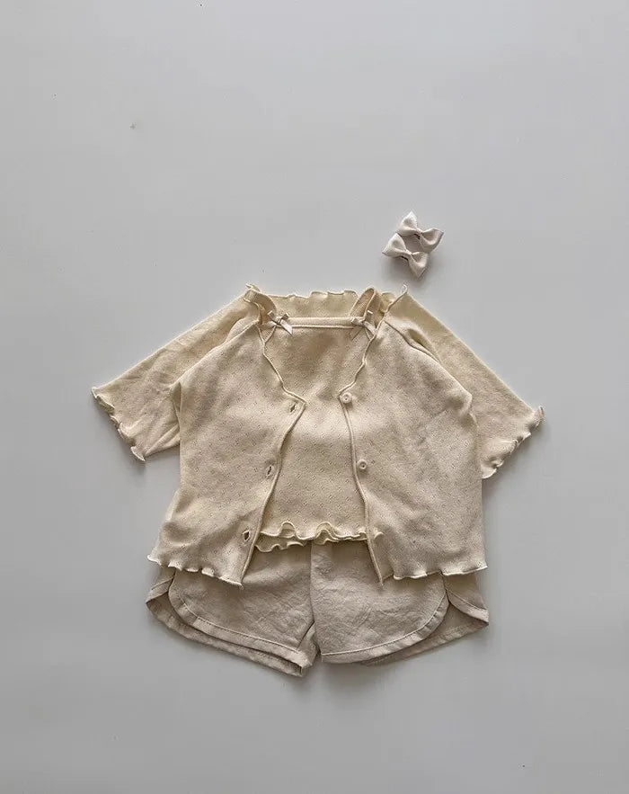 2025 Summer New Children Casual Shorts Cute Dot Plaid Floral Bow Girls Cotton Shorts Baby Boy Solid Shorts Fashion Kids Clothes