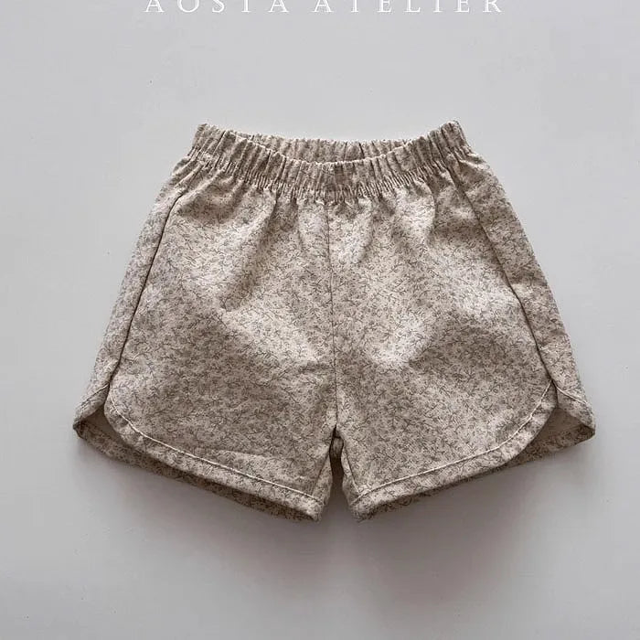 2025 Summer New Children Casual Shorts Cute Dot Plaid Floral Bow Girls Cotton Shorts Baby Boy Solid Shorts Fashion Kids Clothes