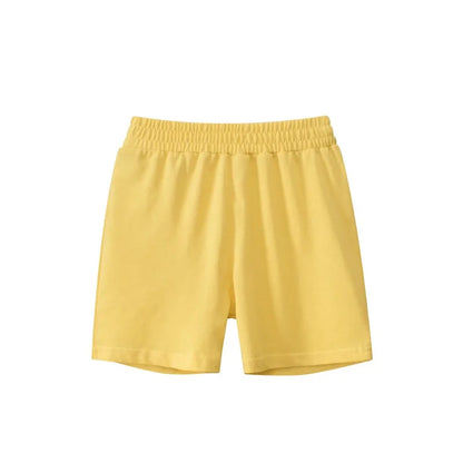 2025 Children Shorts 100% Cotton Pants Solid Color Sport Casual Knickers for 1-9 Years Kids Boys Girls