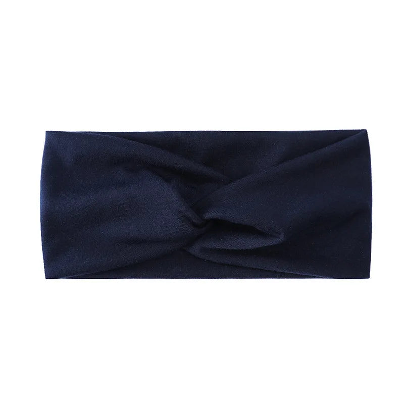 Pilates Elastic Hair Bands Yoga Headband Running Cycling Sweatband Turban Makeup Hair Hoop Makeup Headwrap Women
