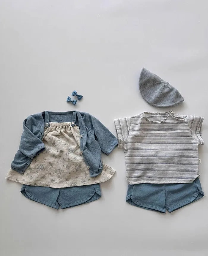 2025 Summer New Children Casual Shorts Cute Dot Plaid Floral Bow Girls Cotton Shorts Baby Boy Solid Shorts Fashion Kids Clothes