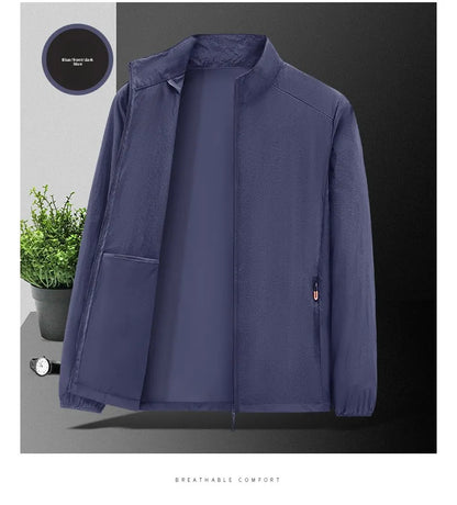 2025 sunscreen clothing men's summer jacket thin breathable fishing skin suit men's sunscreen clothing