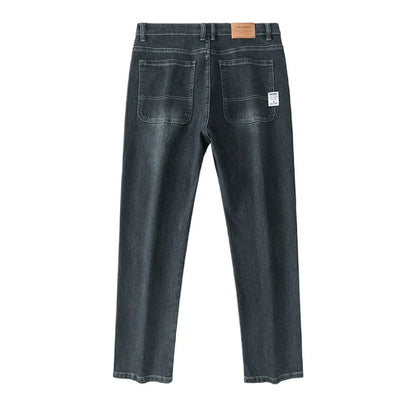 2025 New Style Y2 Spring and Autumn Loose Jeans Men's Baggy Straight Wide Leg Business Casual Pants Brand Men's Clothing