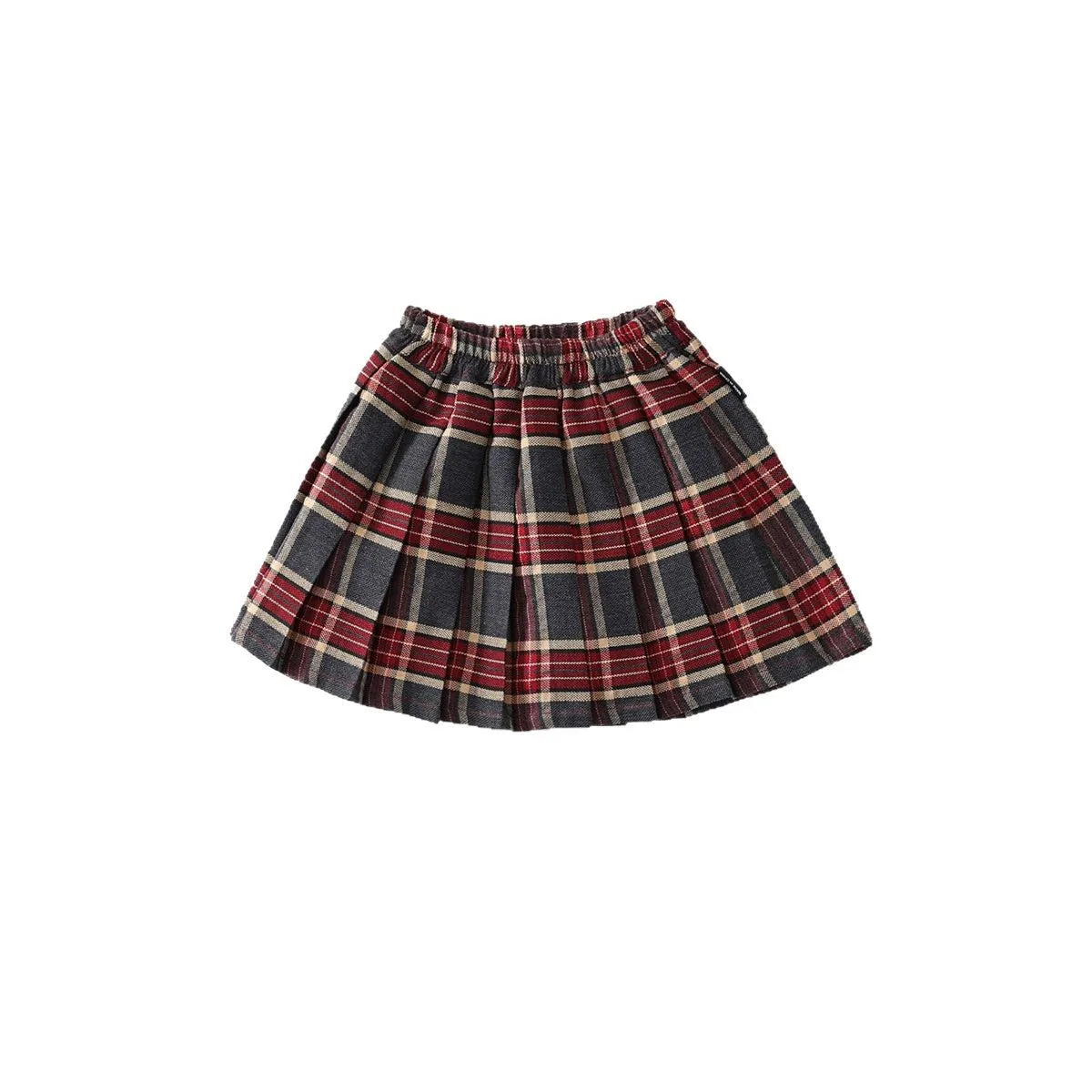 Summer Children Girls Pleated Skirts Elastic Waist Infant Babys Girls Skirts British Style Kids Girls Dress Casual Belle Skirts