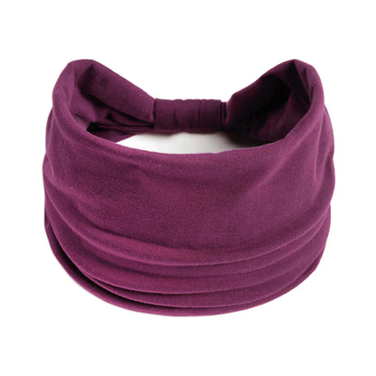 Bohemian European and American Sports Headband Women's Wide Yoga Elastic Running Hair Accessories Headwear