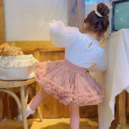Baby Girl Princess Skirt Thud Skirt Girls Skirt Soft Gauze Skirt Mesh Cake Skirt