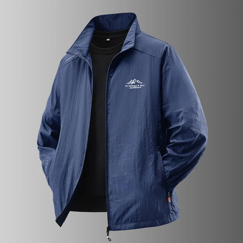 Summer Men's Sun Protection Casual Breathable Sports Windproof Water Resistant Ultrathin Jacket Outdoor Fishing Skin Clothing