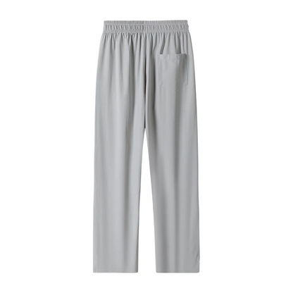 Extra Long 120cm Lce Silk Men's Pants Summer Thin 190 Tall Straight Leg Pants Men's Extended 115 Large Men's Pants