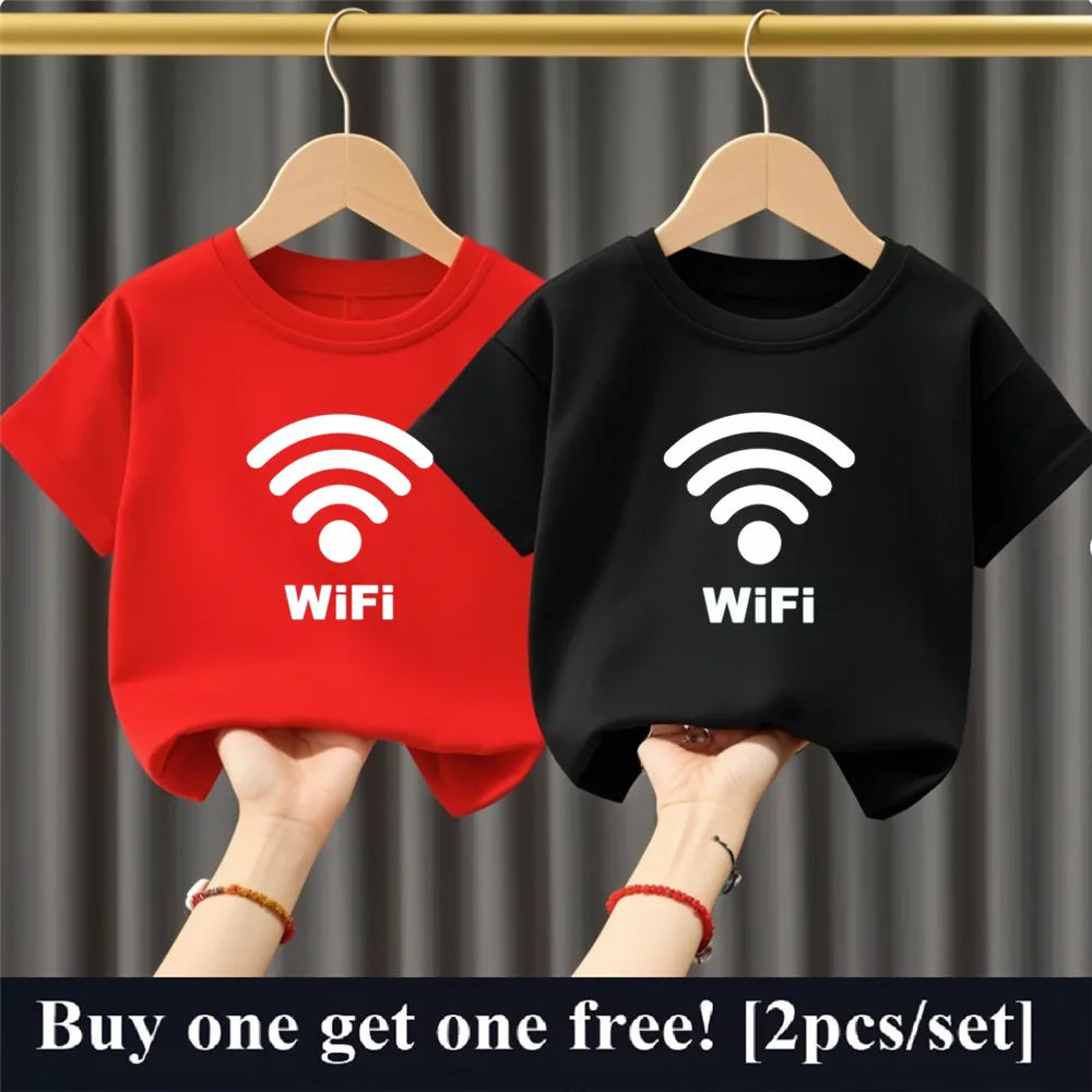 2025 Fashion Boys Summer Cotton T-Shirt Set 2pcs Short Sleeve New York City Print Kids Tees Top