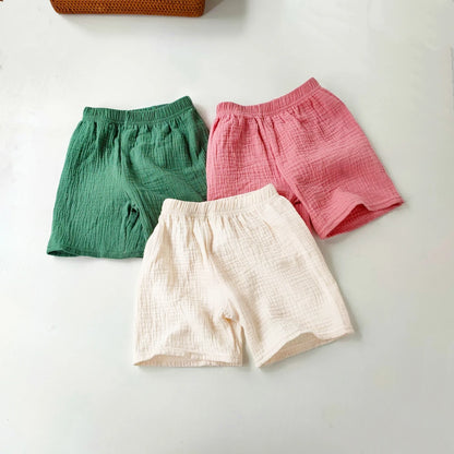 Children's Clothing Baby Girls Boys Cotton Yarn Short Pants Summer Kids Girls Soft Breathable Five-point Pants For Girl Shorts