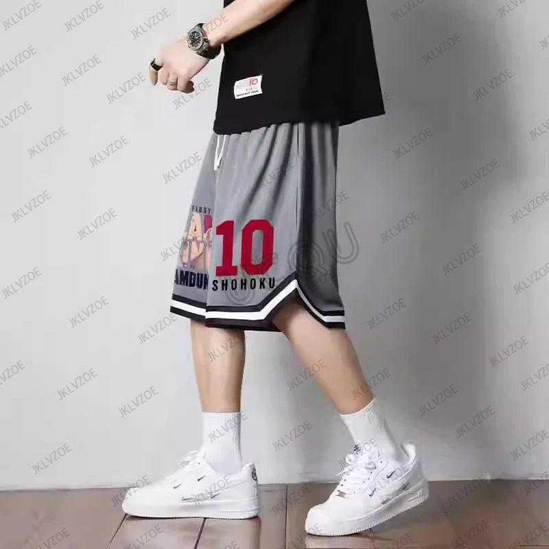 Summer 3D Anime Slam Dunk Print Men Baskerball Short Pants Jersey Casual Beach Fitness Fashion Sports Training Kid/Adult Shorts