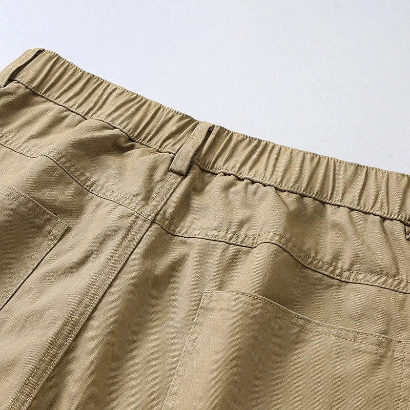 2025 Spring Summer New 190cm Big Tall Boy Extended Pants Man 115cm Pant Length Large Size Cotton Straight Leg Casual Pants