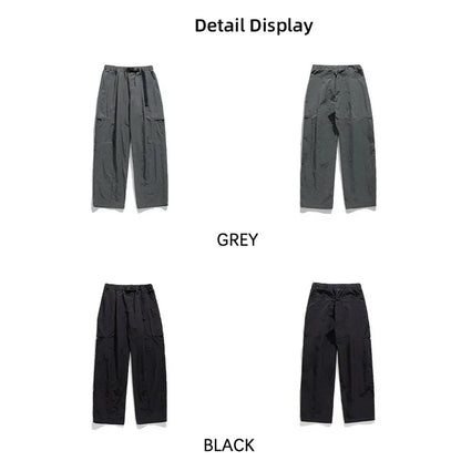 TFETTERS Autumn Cargo Pants Men 2025 100% Nylon Safari Style Solid Double Side Pockets Men Pants Outdoors Tourism Men Clothes