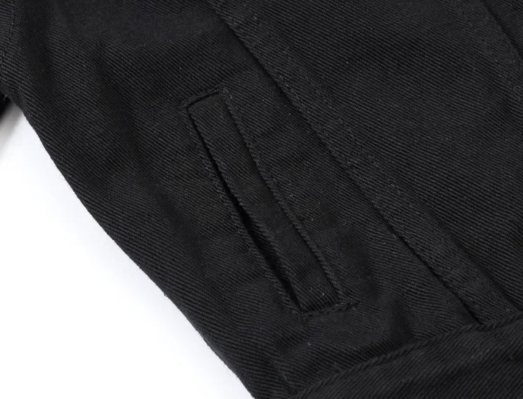 Yellow Women's Long Sleeve Jacket, Single Breasted Lapel Denim Jacket, Fashion Women's Tops Jacket Blue White Women's Coat