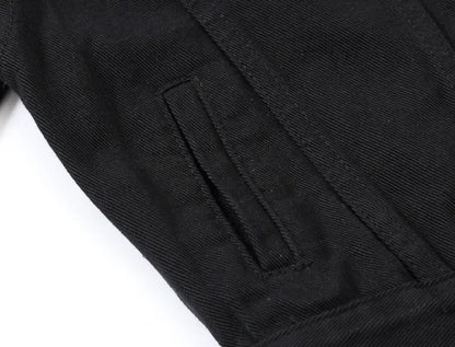 Yellow Women's Long Sleeve Jacket, Single Breasted Lapel Denim Jacket, Fashion Women's Tops Jacket Blue White Women's Coat