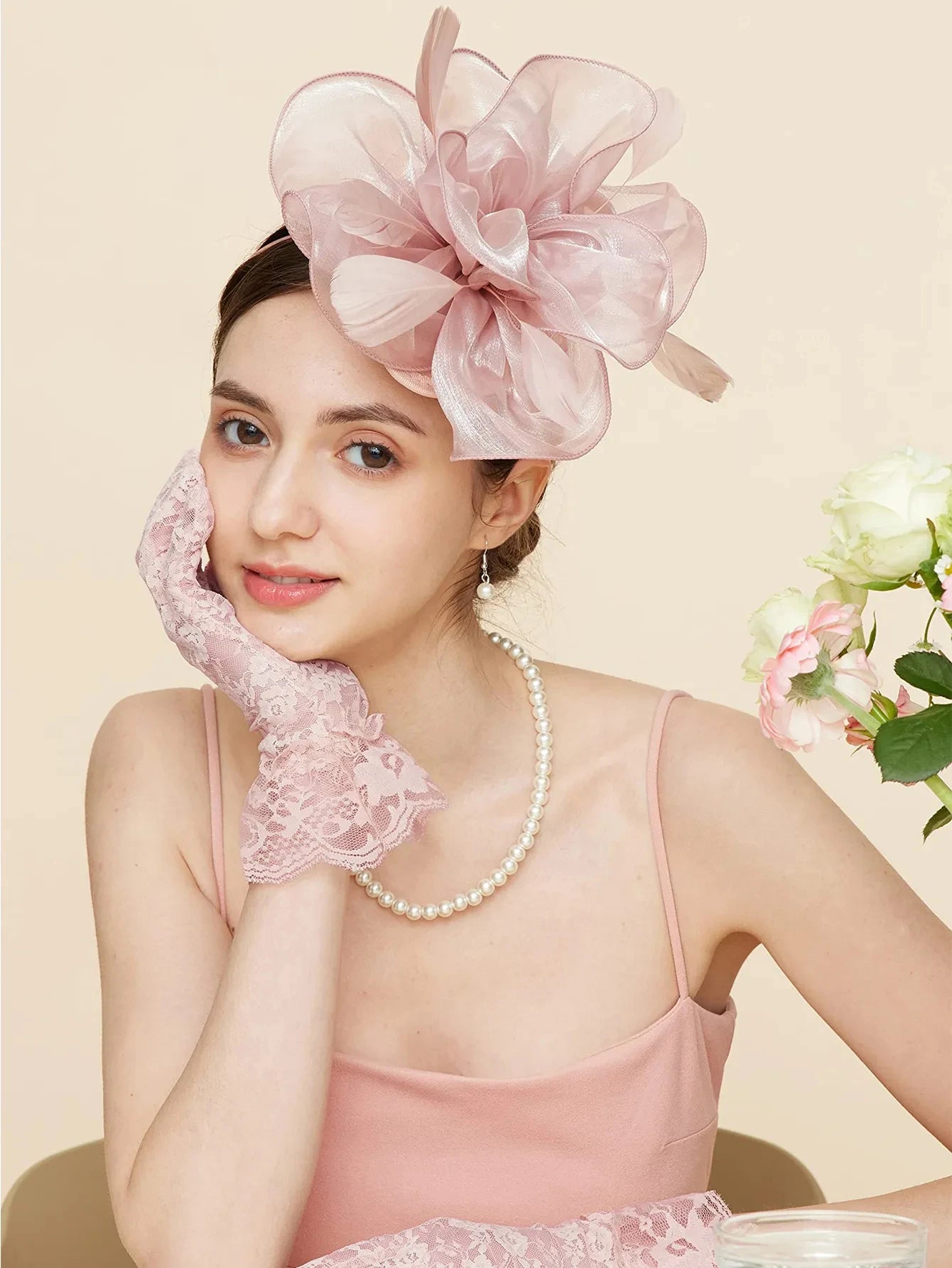Facinators Hats for Women Headwear Cocktail Tea Party Kentucky Derby Hat Weeding Hair Accessories Feather Church Hairbands New