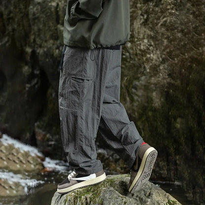 TFETTERS Autumn Cargo Pants Men 2025 100% Nylon Safari Style Solid Double Side Pockets Men Pants Outdoors Tourism Men Clothes