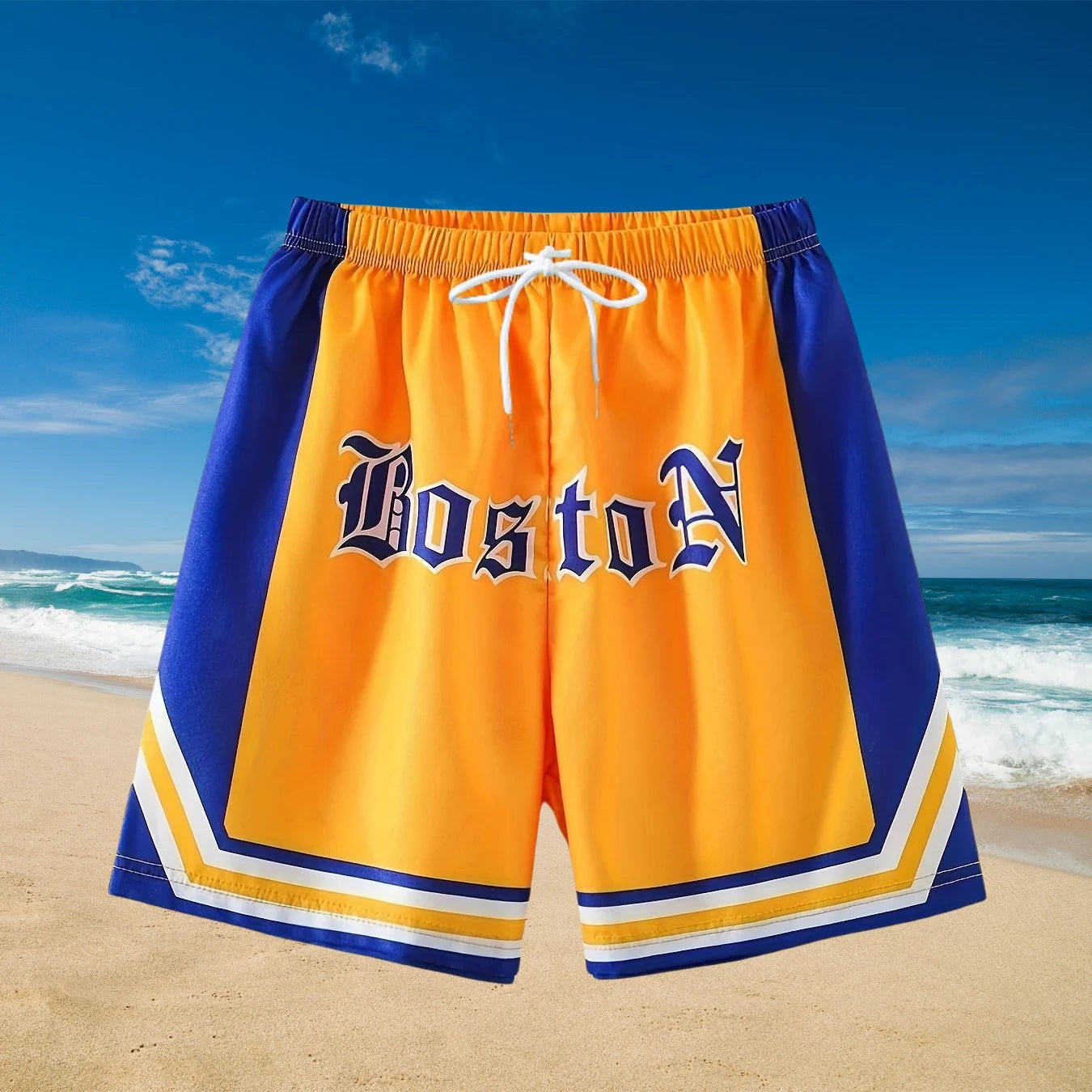 2025 Hot Selling Beach Basketball Shorts Men's And Children's Casual Printed Breathable Shorts Outdoor Sports Plus Size Shorts