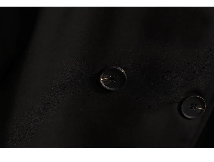 Women Fashion Trench New Coat Spring Autumn Korean Long Sleeve With Belt Jackets Solid British Style Coats Women's Chic Outwear