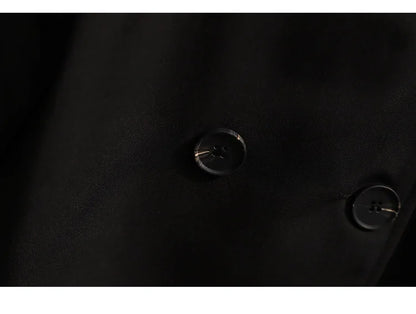 Women Fashion Trench New Coat Spring Autumn Korean Long Sleeve With Belt Jackets Solid British Style Coats Women's Chic Outwear