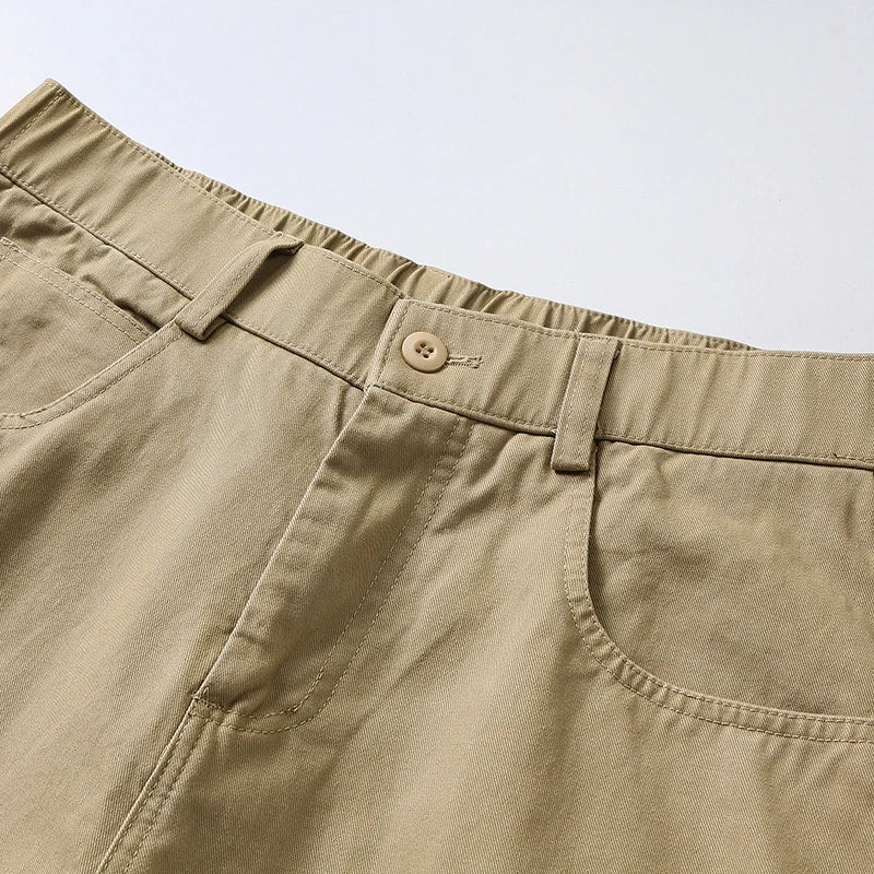 2025 Spring Summer New 190cm Big Tall Boy Extended Pants Man 115cm Pant Length Large Size Cotton Straight Leg Casual Pants