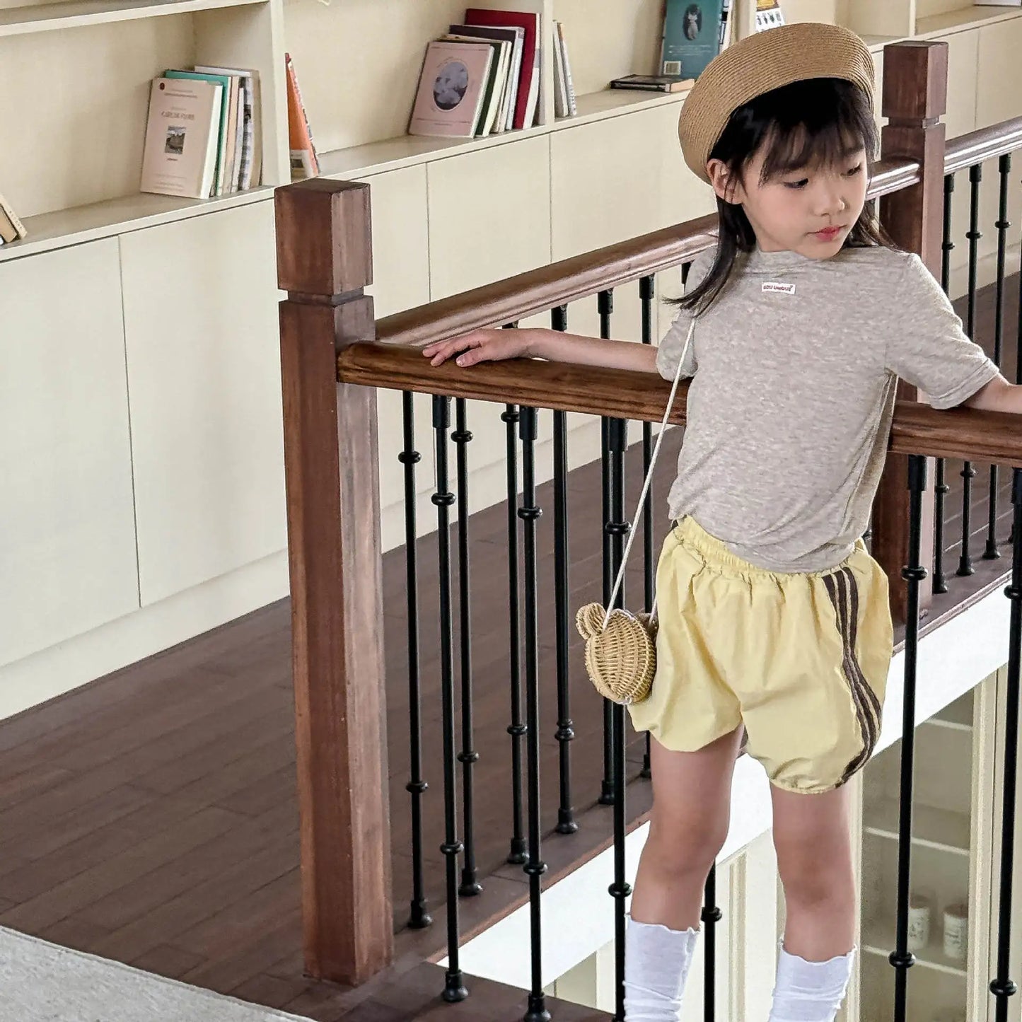 2025 Summer New Children Loose Shorts Girls Striped Shorts Cotton Breathable Boys Casual Pants Fashion Kids Clothes